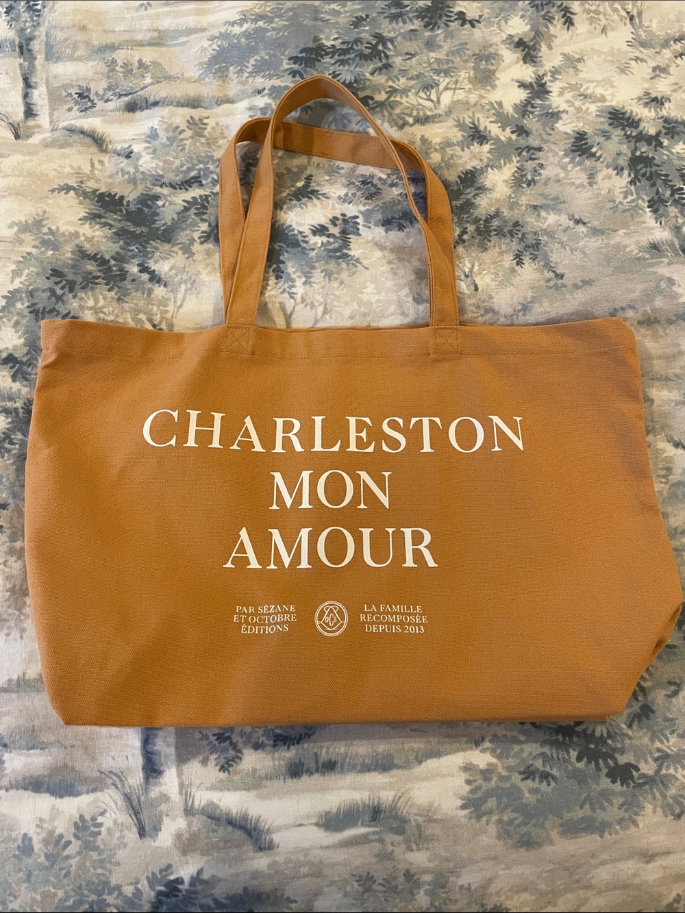 Sézane Charleston Mon Amour Canvas Tote